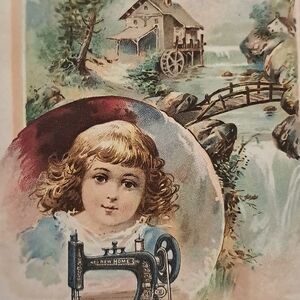 Late 1800s Litho Advertising The New Home Sewing Machine Co. Illustration